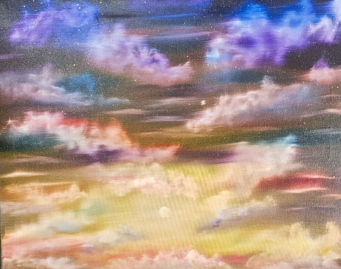 Cosmic Sky — original oil painting by Crystal