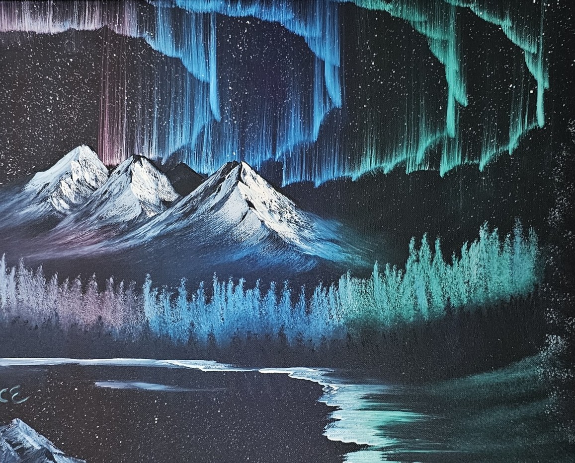 Northern Lights — original oil painting by Crystal